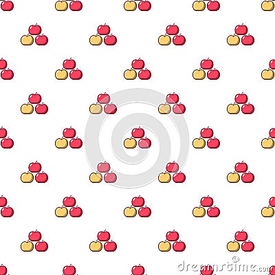 Apples pattern seamless Vector Illustration