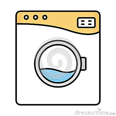 Appliance Outline with Fill Color Vector icon which can easily modify or edit Vector Illustration