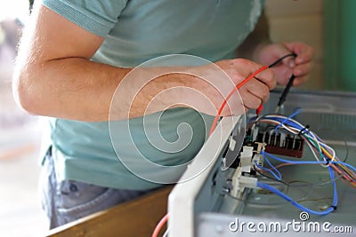 Appliance repair Stock Photo