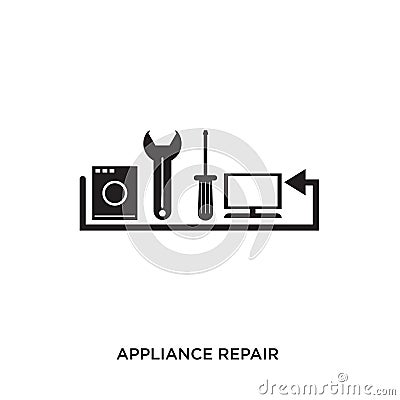 appliance repair logo Vector Illustration