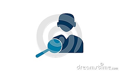 Applicant, business, find, search candidate icon vector illustration. Vector Illustration