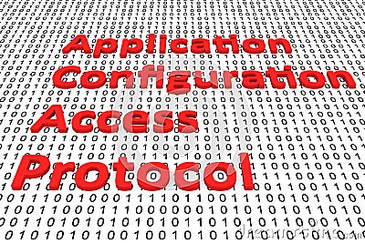 Application configuration access protocol Cartoon Illustration