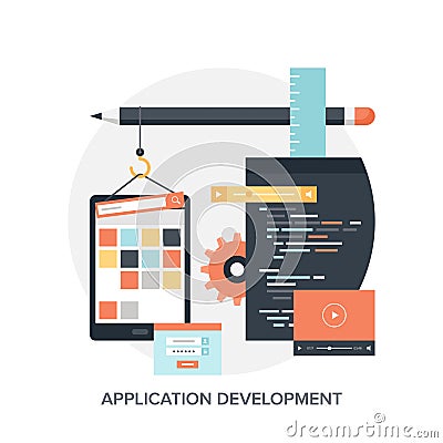 Application Development Vector Illustration