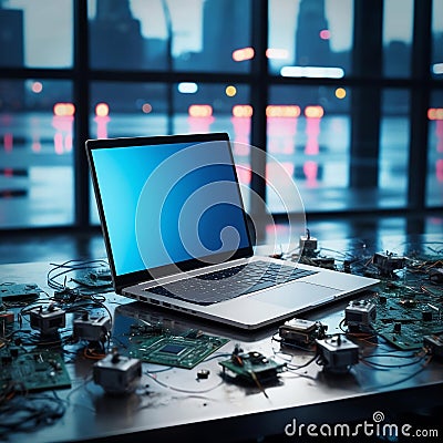Application of smartphone with business graph and analytics data on isometric mobile phone.Analysis trends. Stock Photo