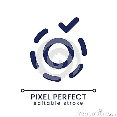 Apply breathe animation effect pixel perfect linear ui icon Vector Illustration
