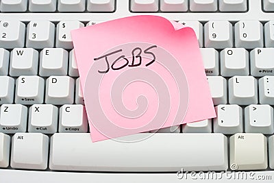 Apply for jobs online Stock Photo