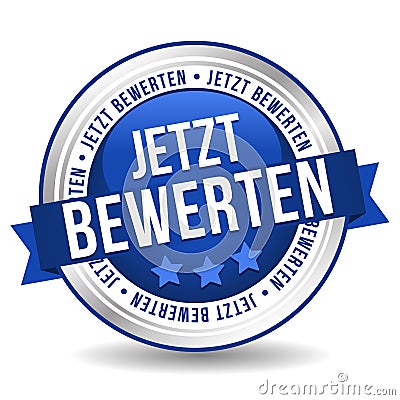 Apply now Badge Button Banner - German-Translation: Jetzt bewerben Button Vector Illustration