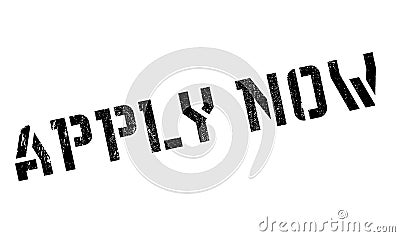 Apply Now rubber stamp Stock Photo