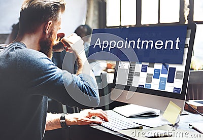 Appointment Activity Schedule Calendar Meeting Concept Stock Photo