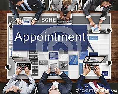 Appointment Activity Schedule Calendar Meeting Concept Stock Photo