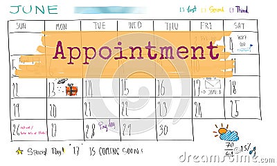 Appointment Agenda Calendar Meeting Reminder Concept Stock Photo