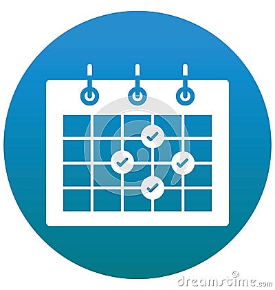 Appointment, calendar, event Isolated Vector Icon can be easily edit and modify Vector Illustration