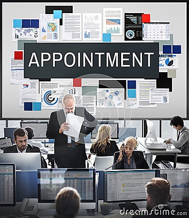 Appointment Calendar Meeting Schedule Concept Stock Photo