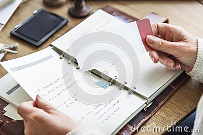 Appointment Checklist Planning Personal Organizer Concept Stock Photo