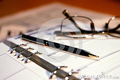 Appointment diary Stock Photo