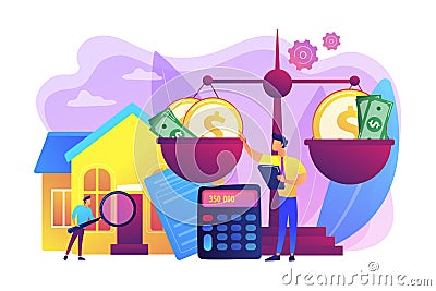 Appraisal services concept vector illustration Vector Illustration