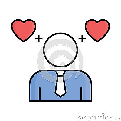 Appreciation fill inside vector icon which can easily modify or edit Stock Photo