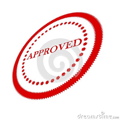 Approval stamp Stock Photo