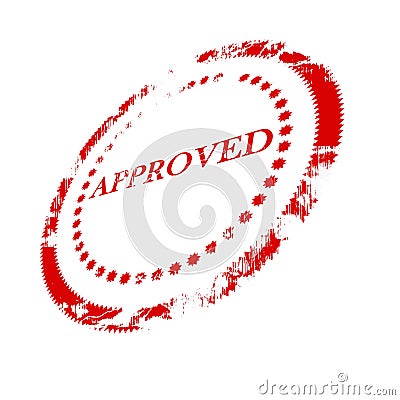 Approval stamp Stock Photo