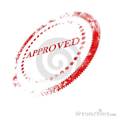 Approval stamp Stock Photo