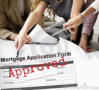 Approved Agreement Authority Guarantee Permit Concept Stock Photo