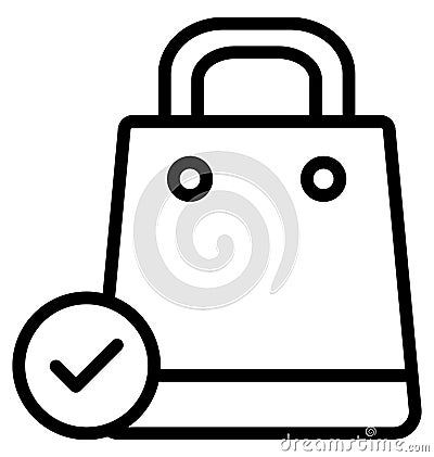Approved, check mark Isolated Vector Icon That can be very easily edit or modified. Vector Illustration