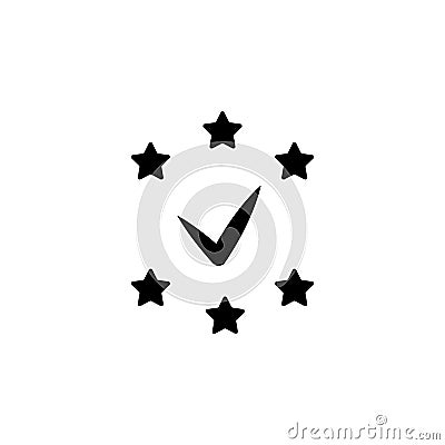 approved, GDPR icon. Element of gdpr icon for mobile concept and web apps.Detailed approved, GDPR icon can be used for web and Stock Photo