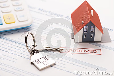 Mortgage loan Stock Photo