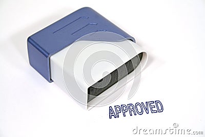 Approved Stamp Stock Photo