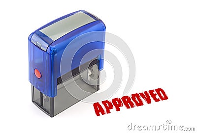 Approved stamp Stock Photo