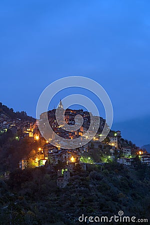 Apricale. Ancient village, Province of Imperia, Italy Stock Photo