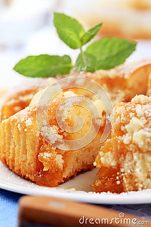Apricot cake Stock Photo