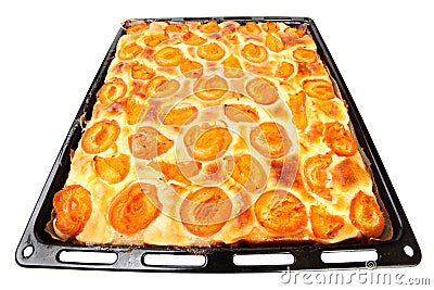 Apricot cake. Stock Photo
