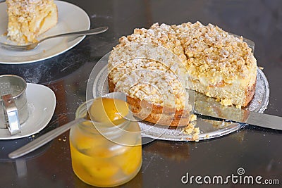 Apricot cake Stock Photo