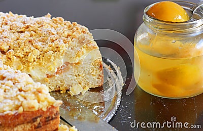 Apricot cake Stock Photo