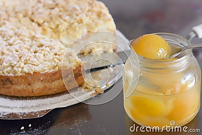 Apricot cake Stock Photo