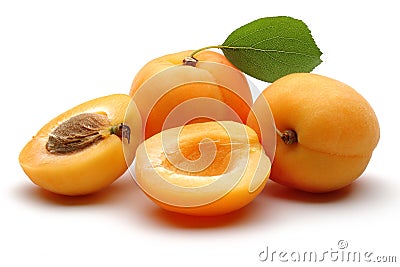 Apricot fruits Stock Photo