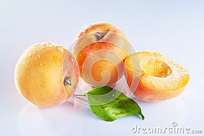 Apricot fruits Stock Photo