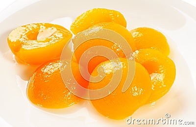 Apricot halves Stock Photo