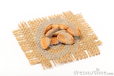 Apricot kernels Stock Photo