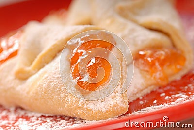 Apricot Kolache Stock Photo