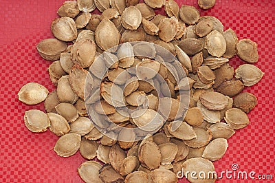 Apricot pits Stock Photo