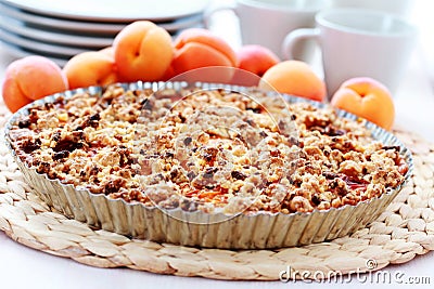 Apricot tart Stock Photo