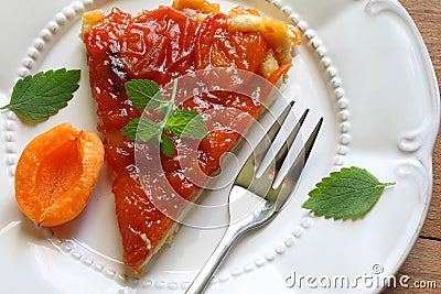 Apricot tart Stock Photo