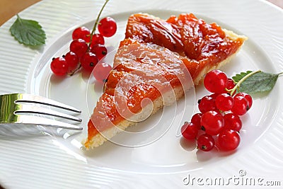 Apricot tart Stock Photo