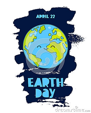 April 22 - Earth Day Vector Illustration