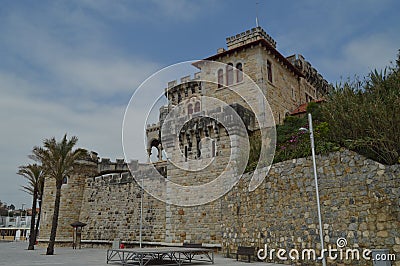 April 15, 2014. Estoril, Cascais, Sintra, Lisbon, Portugal. Nice Fort Of The Cross Dating In The XVII Century Built By Felipe III Editorial Stock Photo