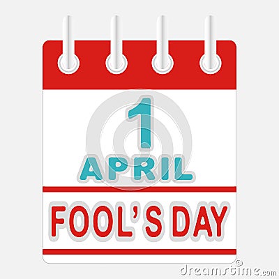 April Fools Day. Vector Illustration