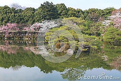 the Japan, Kyoto, view to Heian Shrine, japan 10 April 2012 Editorial Stock Photo