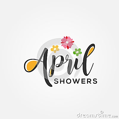April Shower Vector Design Illustration For Celebrate Moment Vector Illustration